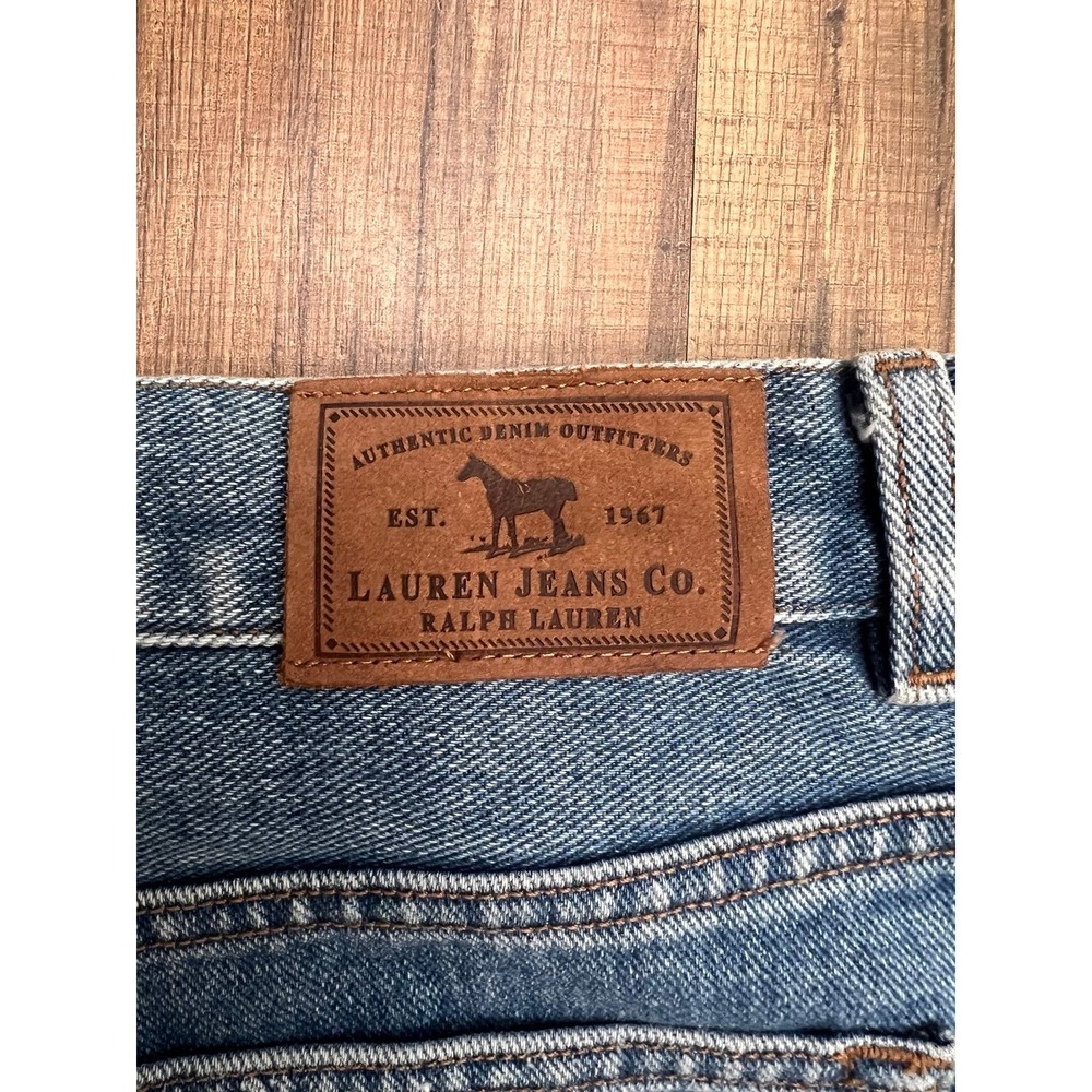 Lauren Jeans Co Ralph Lauren Capri Jeans 100% Cotton High Rise Size 14 - Picture 5 of 9